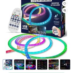 Bell + Howell RGB 12ft Rope Lights Indoor/outdoor