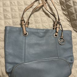 Large Blue Tote Purse Michael Kors 