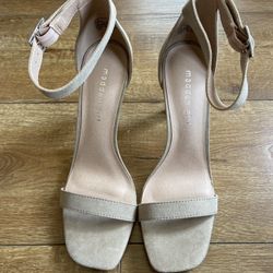 Madden Girl 8.5 Womens Tan Nude Light Pink Heels 