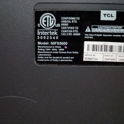 TCL 50FS5600 50 Inch HD TV 
