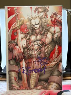 Battle Beast Virgin Variant Double Signed Ottley & Rachta Lin NM