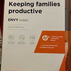 HP  Envy 6458E Inkjet All In One Printer