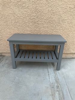 IKEA Hemnes Small gray towel or bathroom stand shelf 32x14”