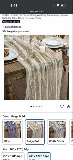 Table runners 120 inch