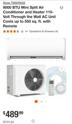 Mini Split Air Conditioner With Heat