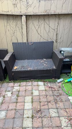 Out door set.  Chair and small table.