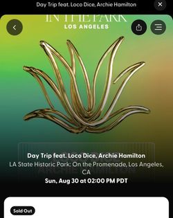 Loco Dice Day Trip in the Park