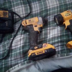 DeWalt Impact , Spotlight, Charger And Battery 