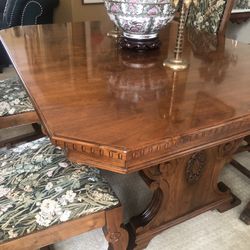 Antique Black walnut Dining Table From Germany