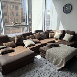 Leather Minimalist Couch