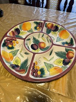 Chip/ Dip Ceramic Tray