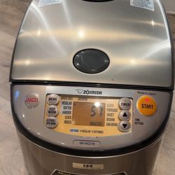 Zojirushi 10-Cup Induction Heating Rice Cooker (NP-HCC18) – Like New!
