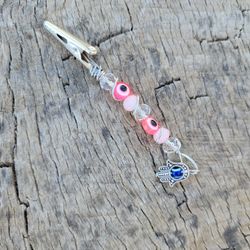 Evil Eye Quartz Crystal Roach Clip
