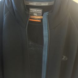 Icebreaker Merino Zip Hoodie Men’s XXL New Dark Green/Teal Washable 