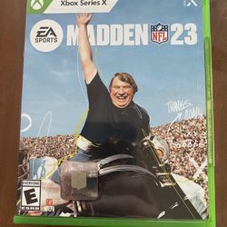 X Box One X Madden 23 (new)  Trade For S