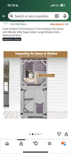 Cat Condo In Box New 