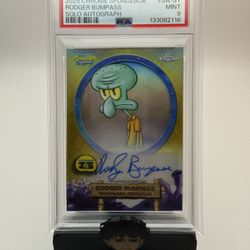 Squidward Tentacles Solo Autograph PSA 9 