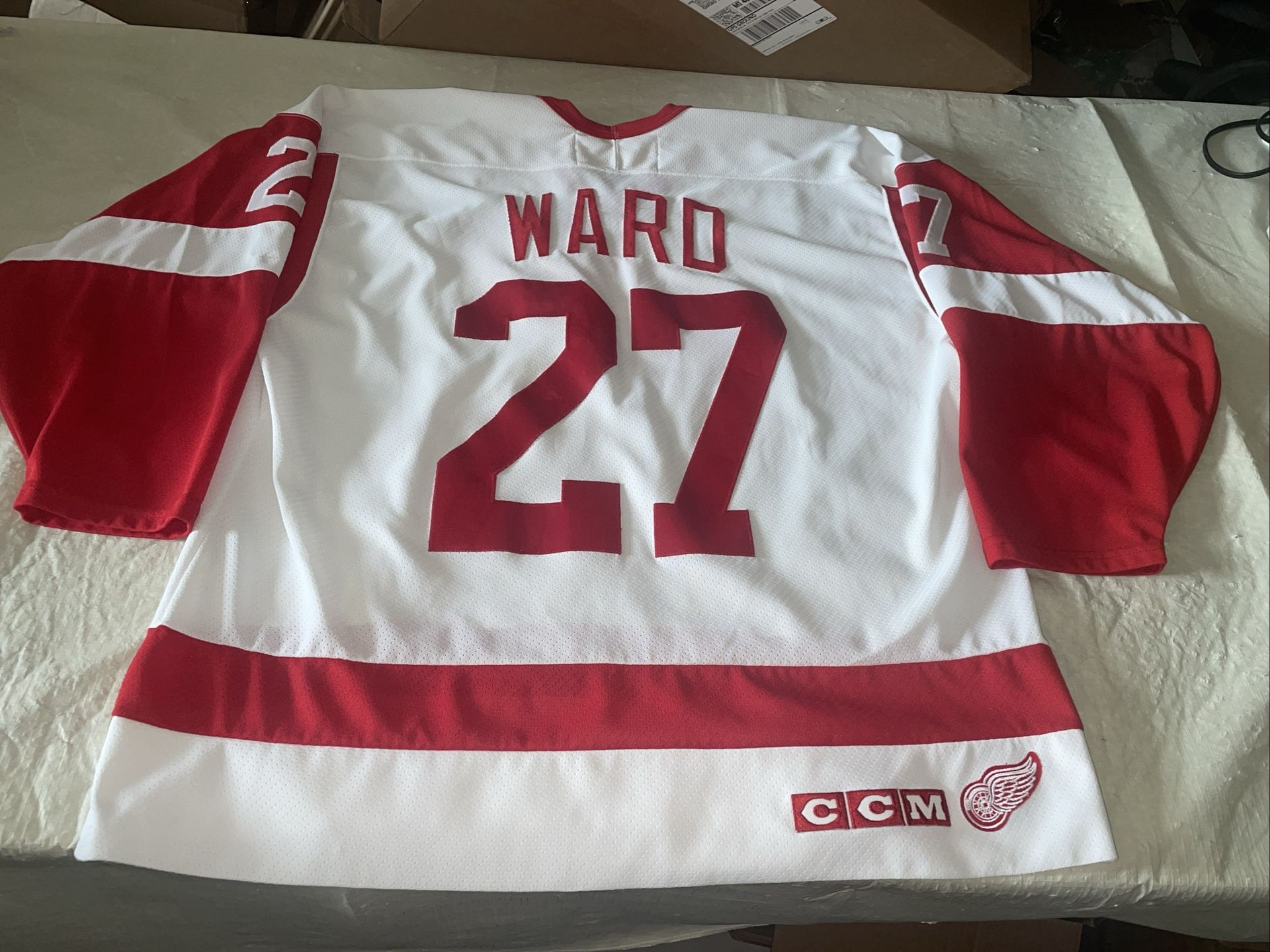 Aaron Ward Detroit Red Wings CCM Jersey Sewn Men Xl Vintage Nhl Clean Mic 90s