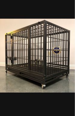 Dog pet cage kennel size 48” xl with grid and tray new in box