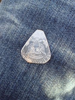 Handcrafted guitar pick