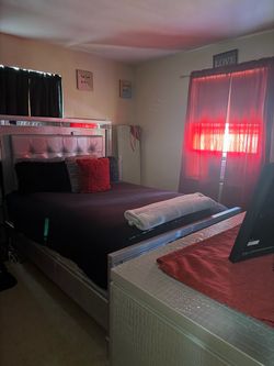 Juego de cuarto Grys, luces LED