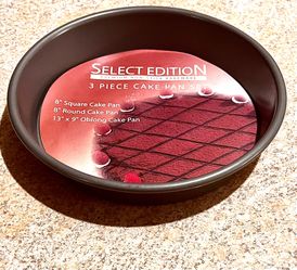 New! Select Edition Premium Non-Stick Bakeware 8” Round Cake Pan
