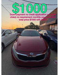 2012 Kia optima no credit check no application