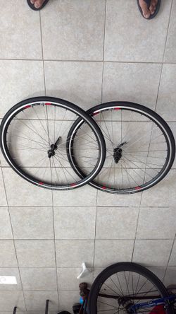 Brand new race road bike wheels.