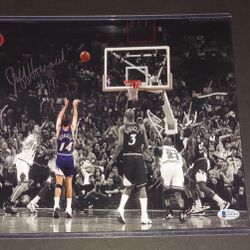 🔥Jeff Hornacek autographed 11x14 Beckett COA🔥