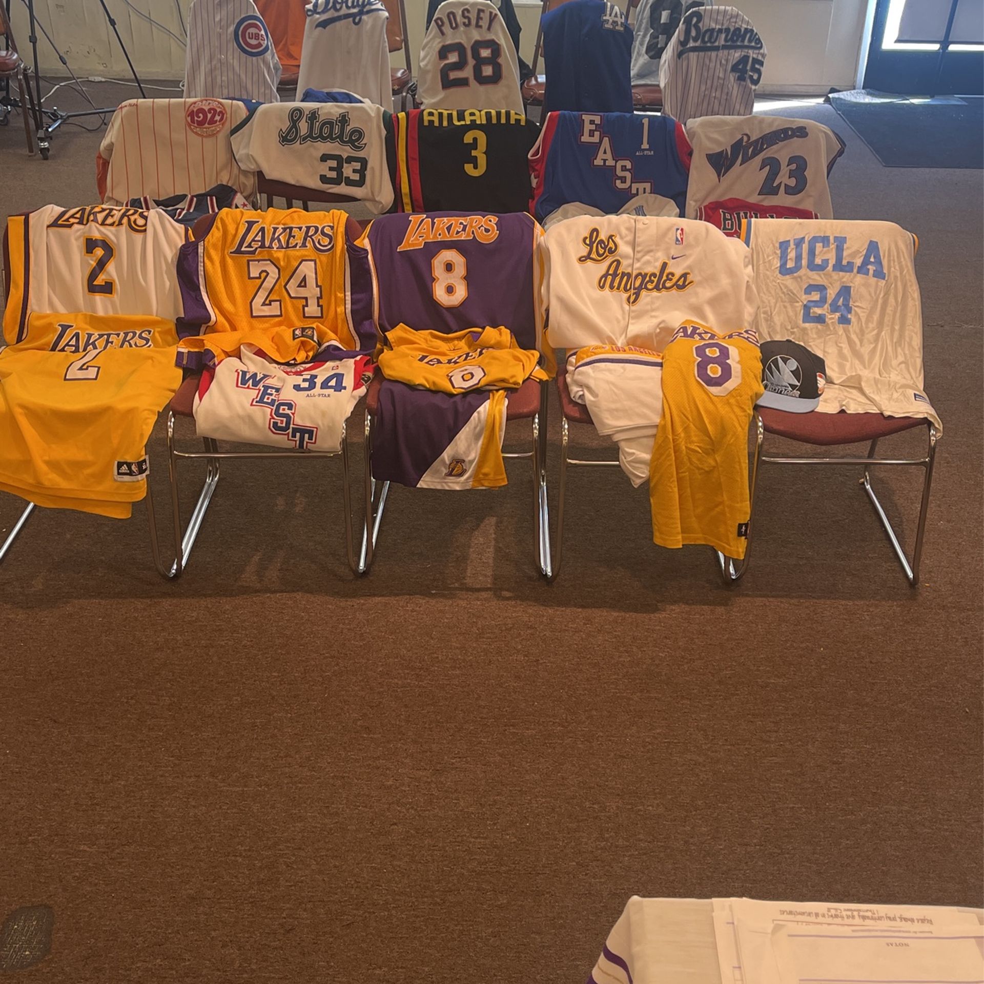 Jerseys Collection Variety NBA, MLB, NFL, College