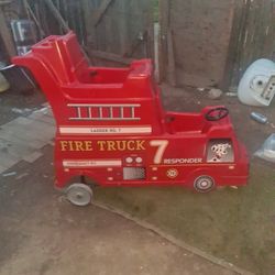 Fire Bus Stroller For 2 