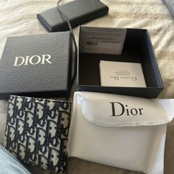 CHRISTIAN DIOR OBLIQUE JACQUARD WALLET