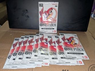 One Piece x Round 1 English Set of 10 Promo Packs In Hand