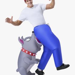 Biting By a Bulldog Blow up Outfit for Halloween
