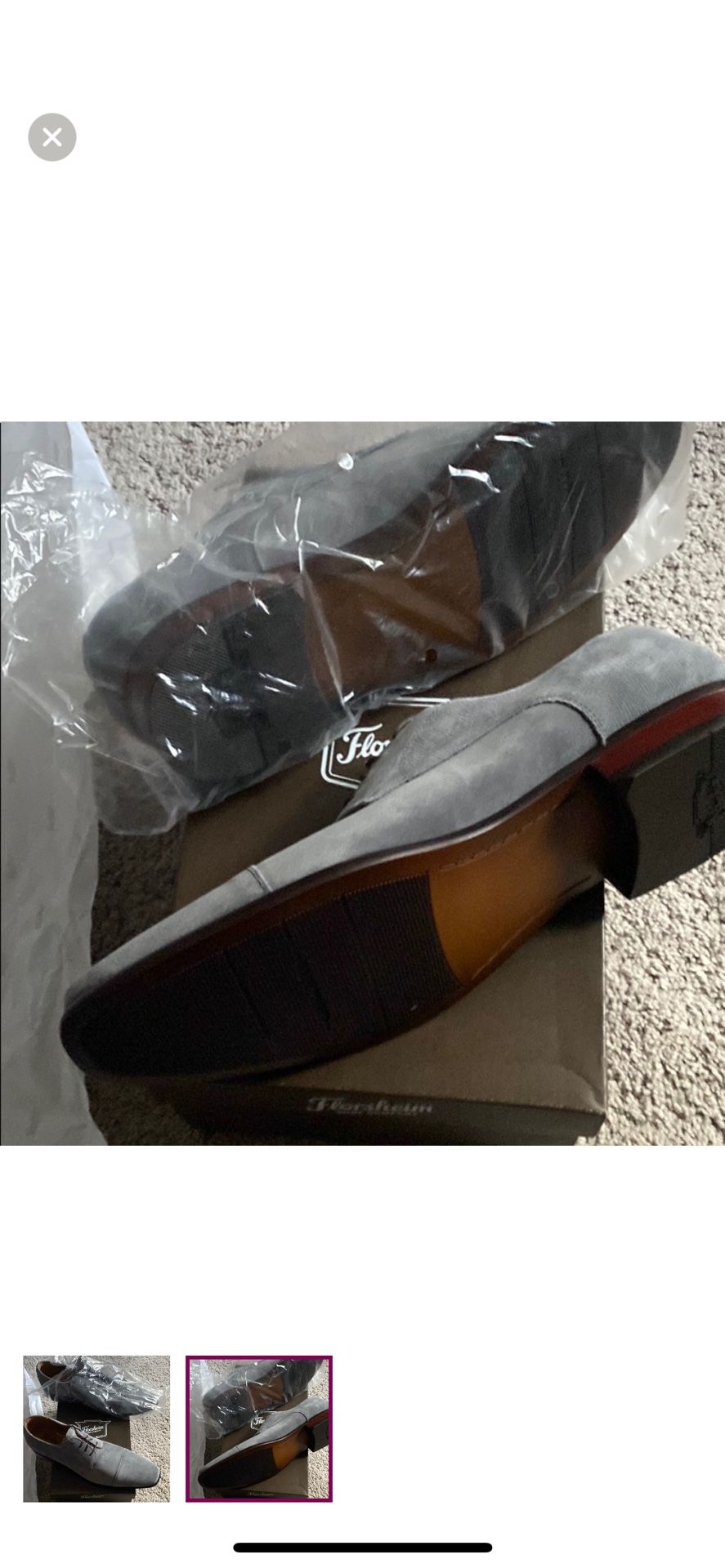 Grey Suede Oxford Shoes