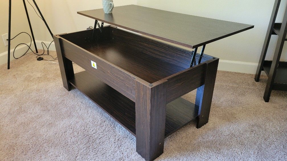 Coffee Table with Lift Top & Hidden Storage