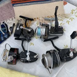Four Garcia Mitchell Vintage Fishing Reels