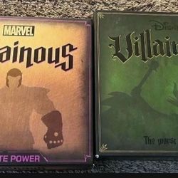 Disney Villainous And Marvel Villainous Board Game Set