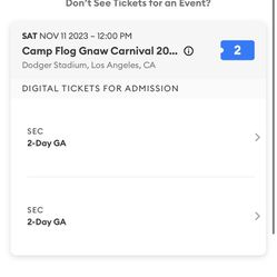 Camp Floggnaw General Admission Tickets