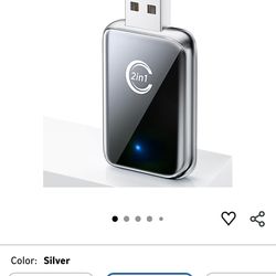 Wireless Carplay Adapter for iPhone, Convert Wired Car Play to Wireless, 2 in 1 Plug and Play Mini CarPlay and Android Auto Adapter for iOS 10 Android