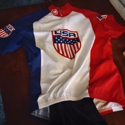 United States USA Performance Brand Full Zip Cycling Jersey short sleeve shirt 
Cycling Bib Inform Bontrager Padded Shorts Men Black Bibshorts 