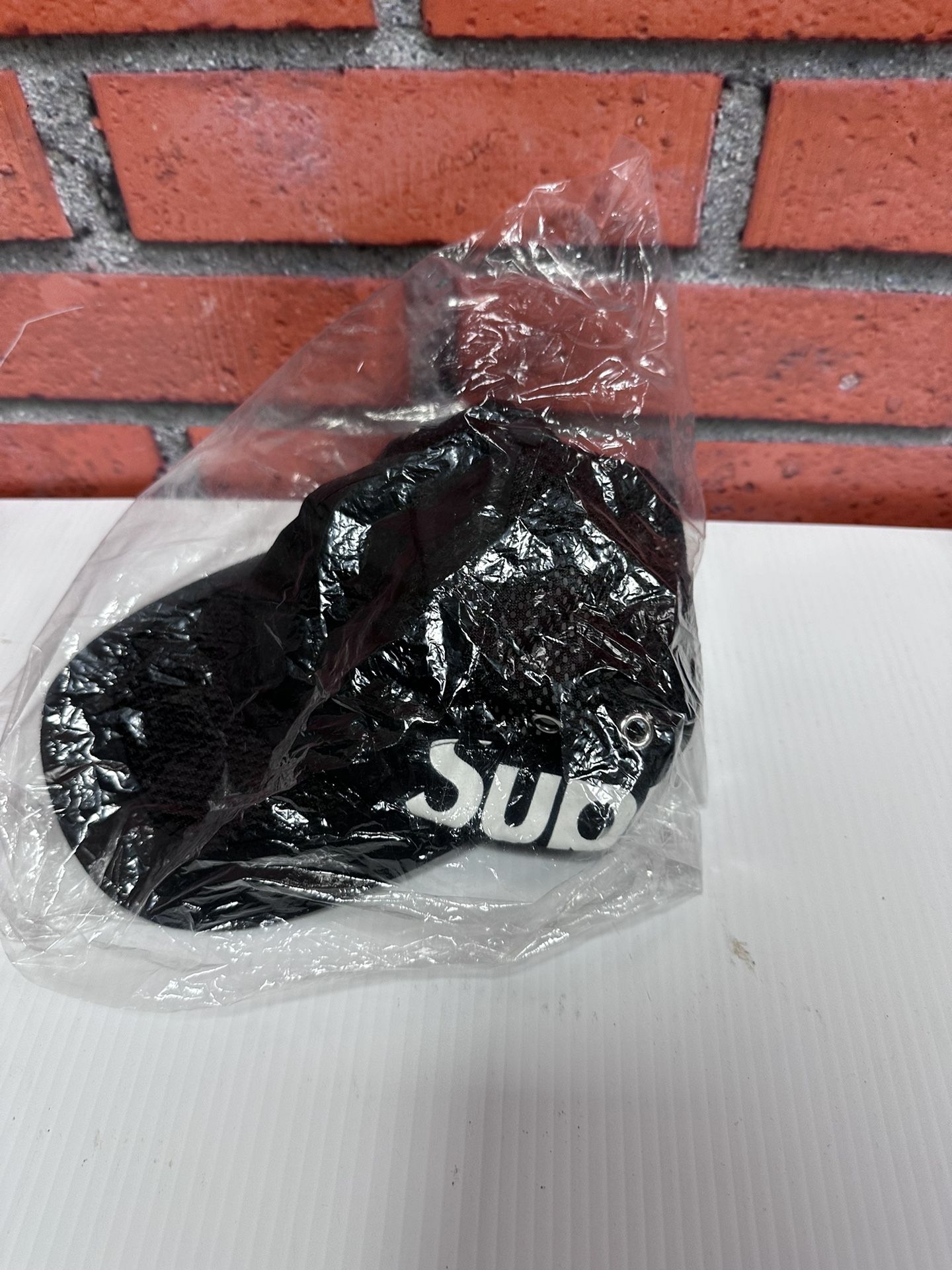Suprem Side Logo 5 Panel Hat Black