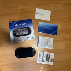 Ps Vita 2000 Black With Box And Manuals