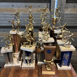21 Vintage Bowling Trophies