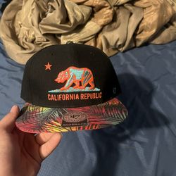 47 California Republic hat snapback