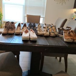 8 Pairs Of  Women's Shoes  Size 9