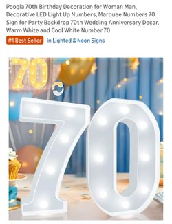 LED Light Up Numbers