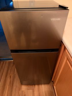 Vissani Compact Two-Door Mini Refrigerator