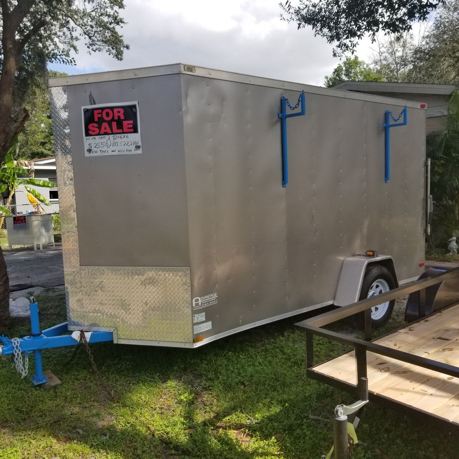 12×6×6 enclosed trailer