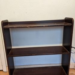 24 Inch Tall Solid Wood Bookshelf 